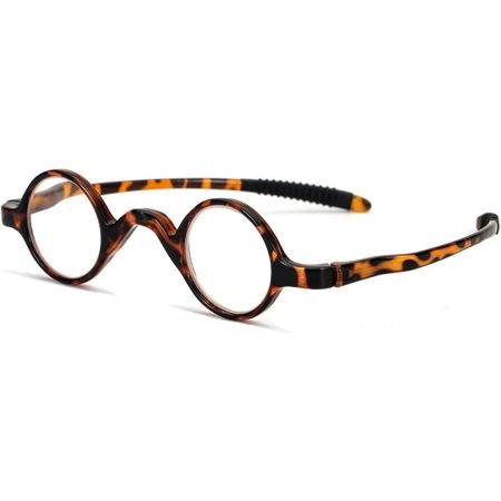 Maio flor tr90 minúsculos óculos de leitura armação de óculos masculinos retro anti azul óculos redondos inteligentes para leitura + 4